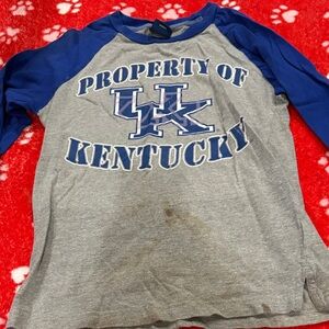 Kentucky Kids Raglan Shirt - Blue & Gray
